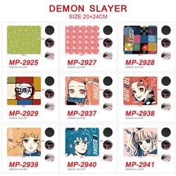 demon slayer kimets anime Mouse pad 20*24cm price for a set of 5 pcs