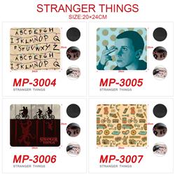 Stranger Things anime Mouse pad 20*24cm price for a set of 5 pcs