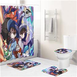 Pokemon anime shower curtain price for a set of 4 pcs