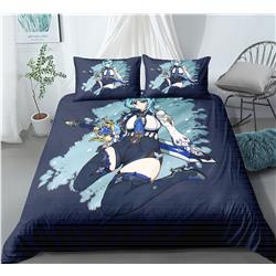 Genshin Impact anime bed sheet set 200*220cm