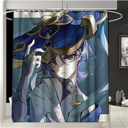 Genshin Impact anime shower curtain 150*200cm