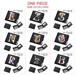 One piece anime wallet 12*10*1.5cm