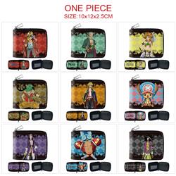 One piece anime wallet 10*12*2.5cm