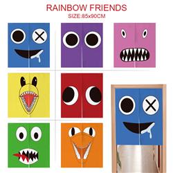rainbow friends anime door curtain 85*90cm