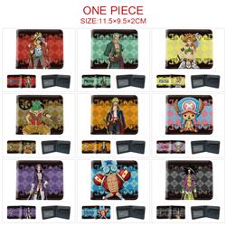 One piece anime wallet 11.5*9.5*2cm