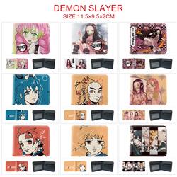 demon slayer kimets anime wallet 11.5*9.5*2cm