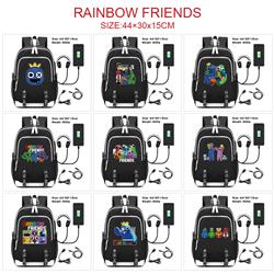 rainbow friends anime Backpack bag 44*30*15cm