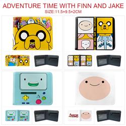 Adventure Time anime wallet 11.5*9.5*2cm