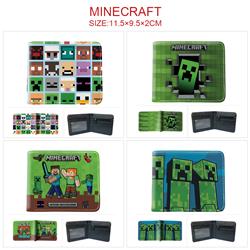 Minecraft anime wallet 11.5*9.5*2cm