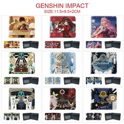 Genshin Impact anime wallet 11.5*9.5*2cm