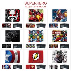 Superhero anime wallet 11.5*9.5*2cm