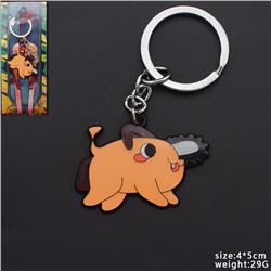 chainsaw man anime keychain