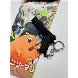 chainsaw man anime keychain