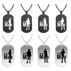 chainsaw man anime necklace