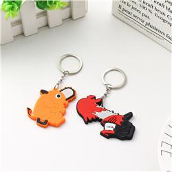 chainsaw man anime keychain