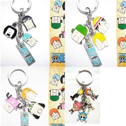 One piece anime keychain