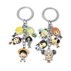 One piece anime keychain