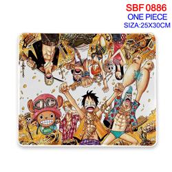 One piece anime Mouse pad 25*30cm