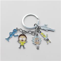 Rick and Morty  anime keychain