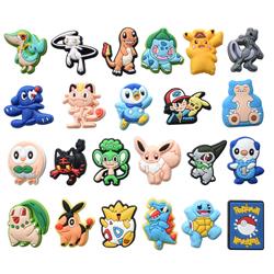 Pokemon anime rubber shoe sticker price for 100pcs