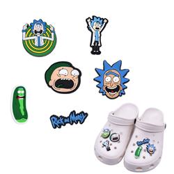 Rick and Morty  anime rubber shoe sticker price for 100pcs