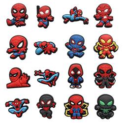 spider man anime rubber shoe sticker price for 100pcs
