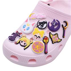 Sailor Moon Crystal anime rubber shoe sticker price for 100pcs
