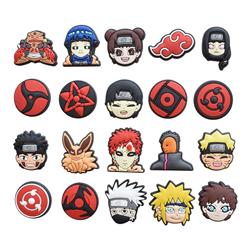 Naruto anime rubber shoe sticker price for 100pcs