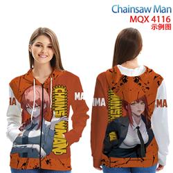 chainsaw man anime hoodie