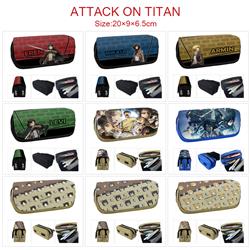 Attack On Titan anime pencil bag 20*9*6.5cm