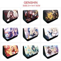 Genshin Impact anime pencil bag 21*14*7.5cm