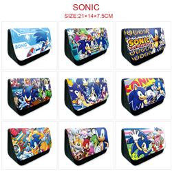 Sonic anime pencil bag 21*14*7.5cm