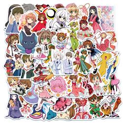Card Captor Sakura anime waterproof stickers (50pcs a set)