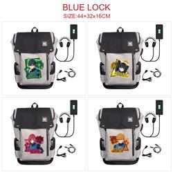 Blue Lock anime Backpack bag 44*32*16cm