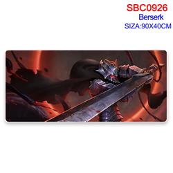 Berserk anime Mouse pad 90*40cm