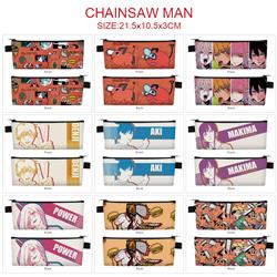 chainsaw man anime pencil bag 21.5*10.5*3cm
