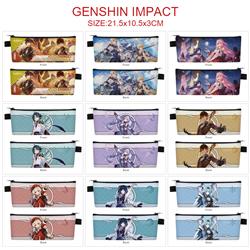 Genshin Impact anime pencil bag 21.5*10.5*3cm