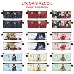 Lycoris Recoil  anime pencil bag 21.5*10.5*3cm