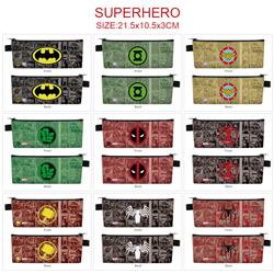 Superhero anime pencil bag 21.5*10.5*3cm