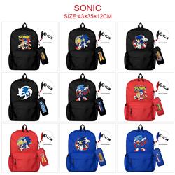 Sonic anime bag+Small pencil case set