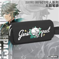 Genshin Impact anime pencil bag 17*11*7cm