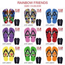 rainbow friends anime flip flops shoes slippers a pair