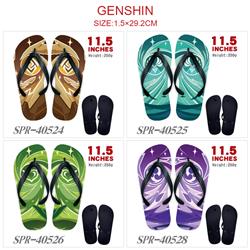Genshin Impact anime flip flops shoes slippers a pair