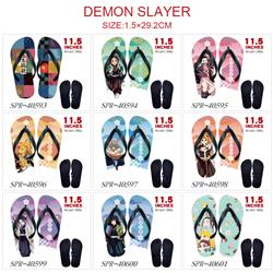 demon slayer kimets anime flip flops shoes slippers a pair
