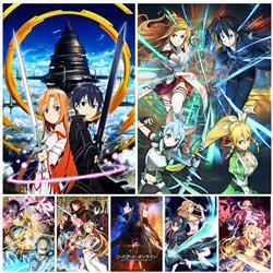sword art online anime painting 30x40cm(12x16inches)