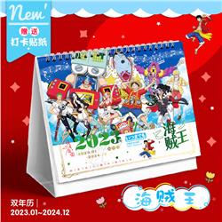 One piece anime Desk calendar