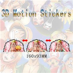 one piece anime 3d sticker