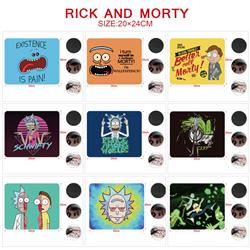 Rick and Morty anime Mouse pad 20*24cm price for 5 pcs