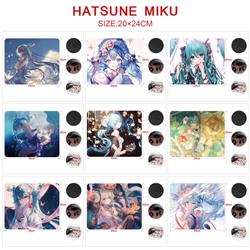 Hatsune Miku anime Mouse pad 20*24cm price for 5 pcs