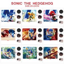 Sonic anime Mouse pad 20*24cm price for 5 pcs